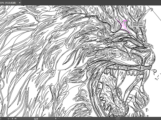 暗狮怒吼|美式黑暗风插画 狮子动物插画 包装海报设计