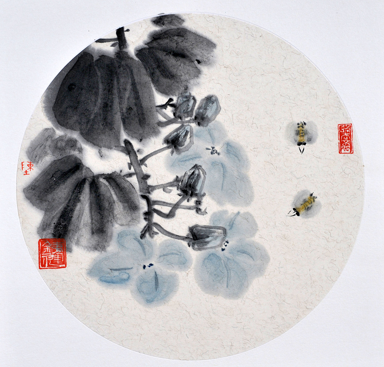 纸本水墨－花鸟作品（图ZMTQ5Njg4MDI0） - 绘画 - 站酷设计师茶舍原创素材 - 站酷ZCOOL