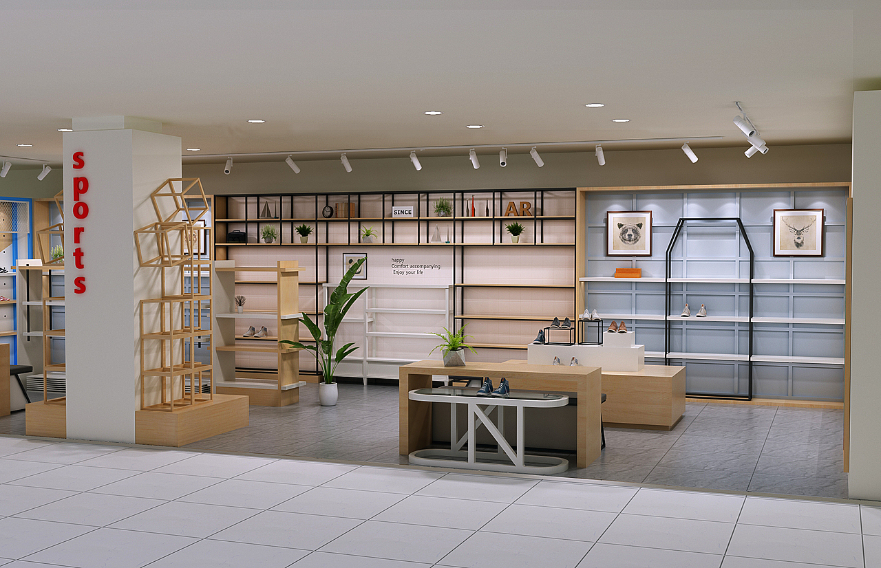鞋店（图ZMTQ5ODExODYw） - 家装设计 - 站酷设计师KELP先生原创素材 - 站酷ZCOOL