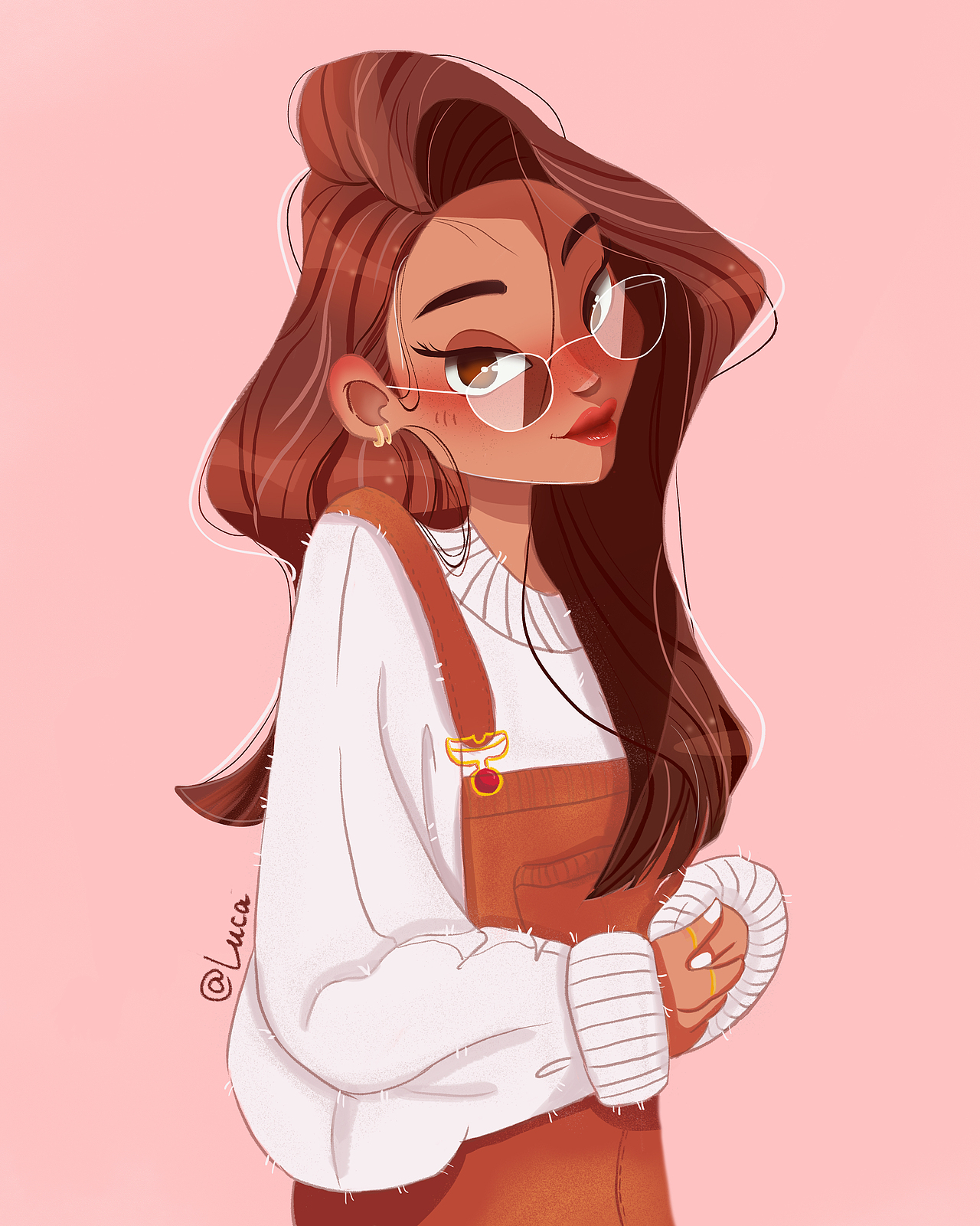 欧美风插画临摹学习