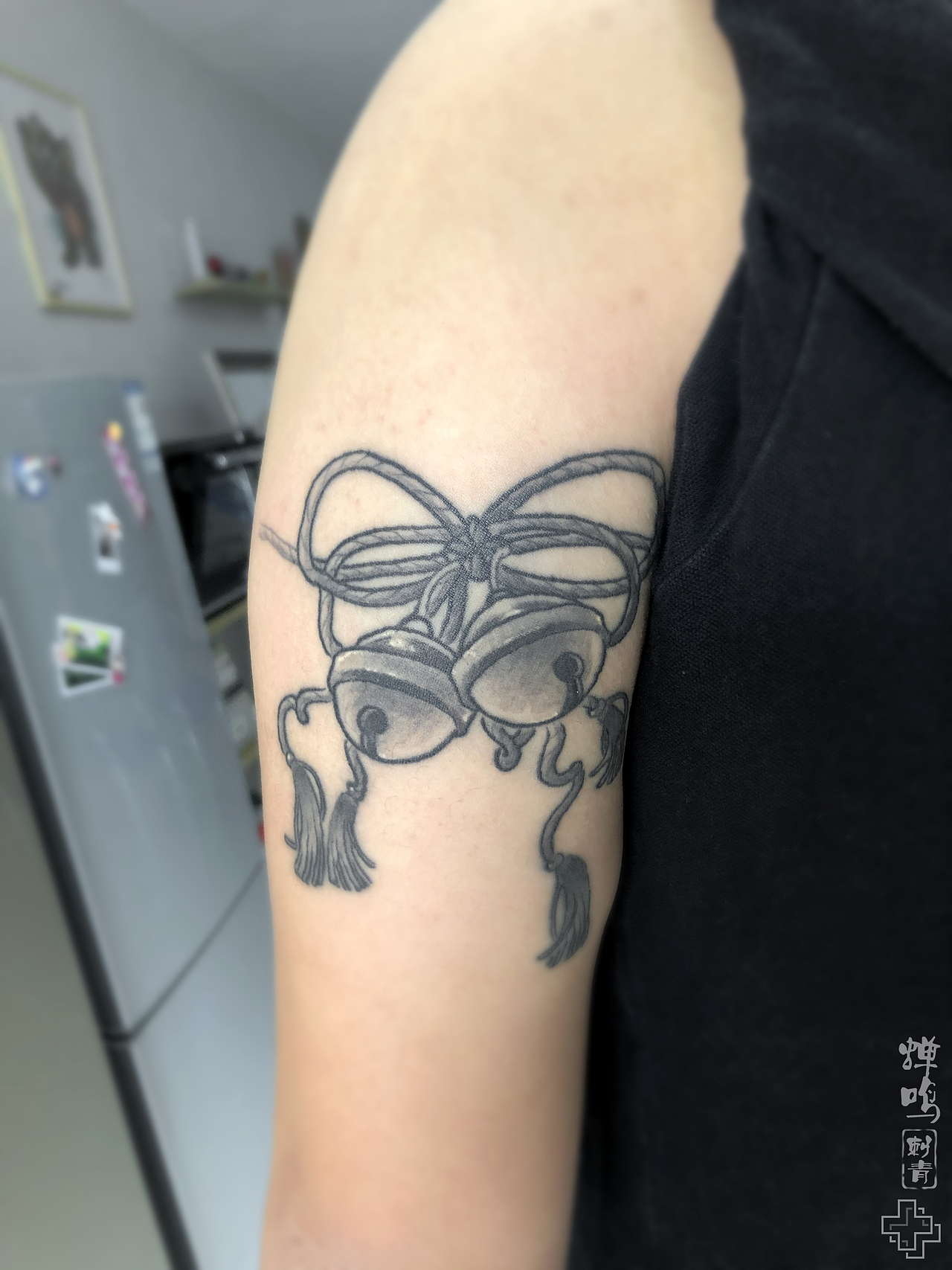 一组恢复后纹身