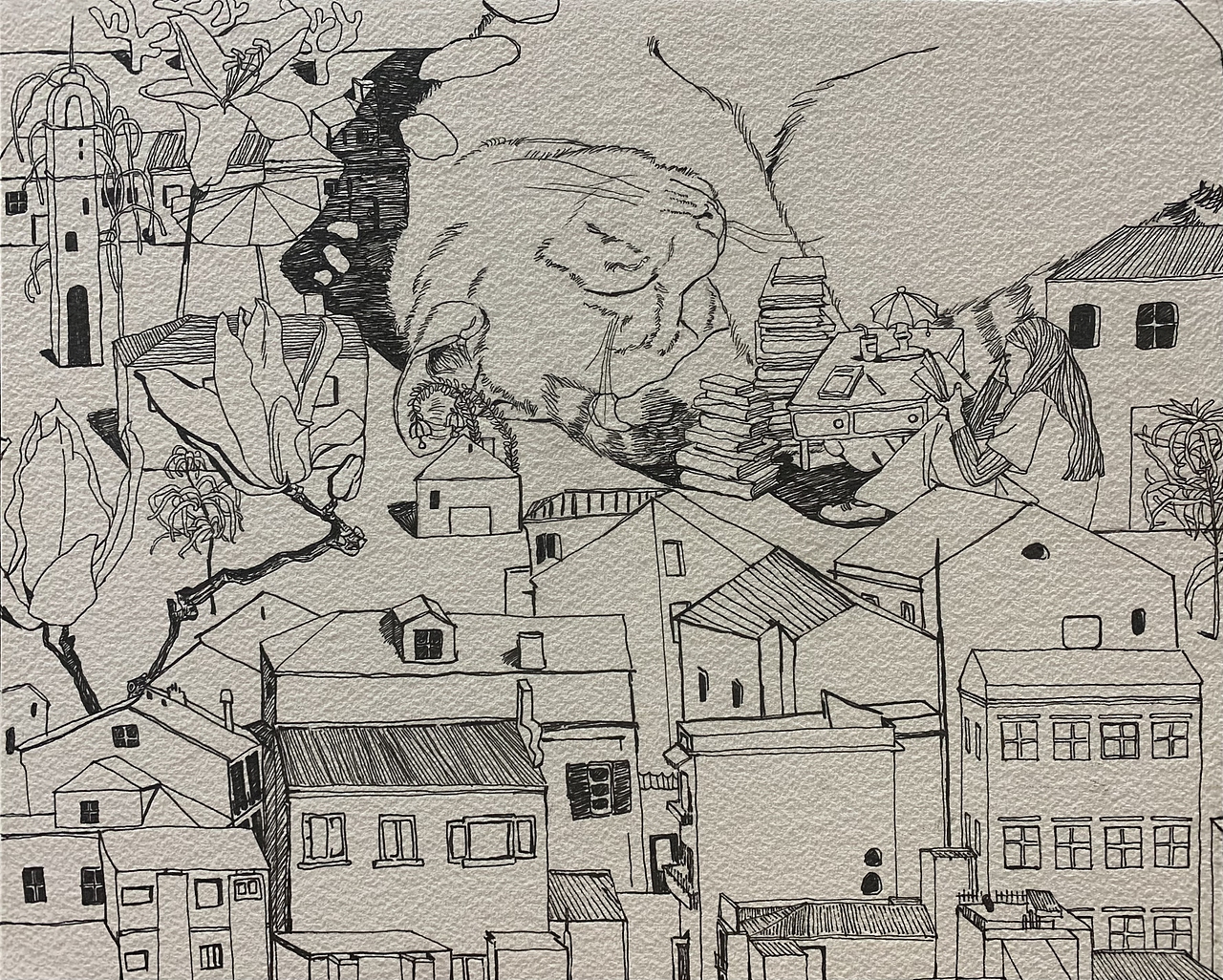 我的城市，猫咪和美梦（图ZMzU5OTY5NDg4） - 商业插画 - 站酷设计师胡萝南原创素材 - 站酷ZCOOL