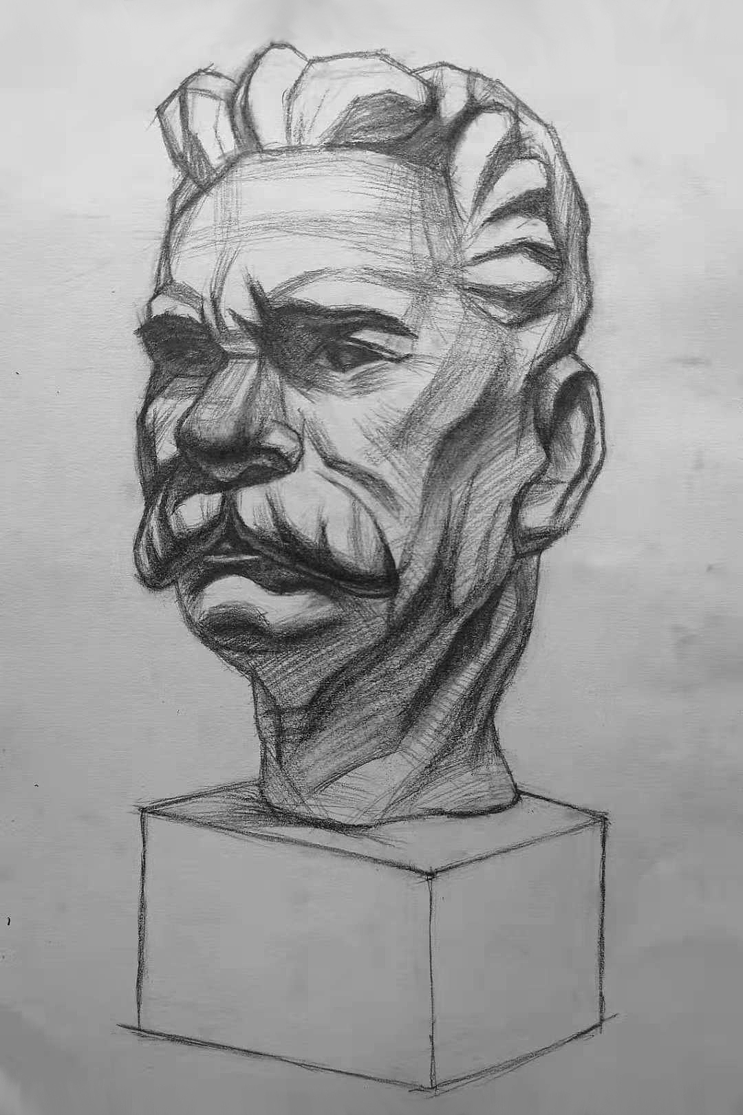 素描(石膏人像)