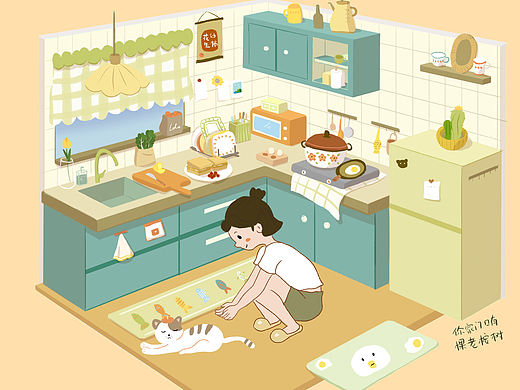 小场景插画练习