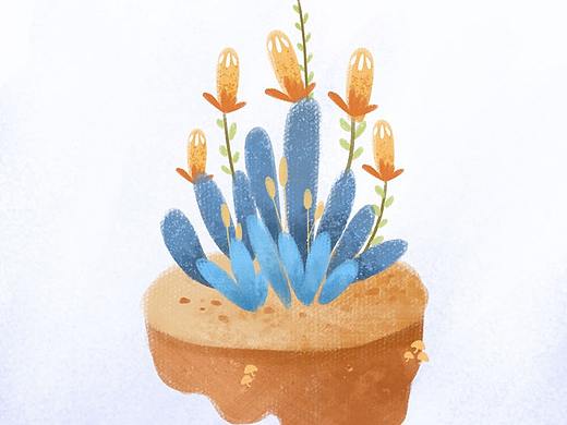 练习-植物（个人主页-ZNDI2Mjc3MDA=） - 儿童插画 - 站酷设计师紫小酱原创素材 - 站酷ZCOOL