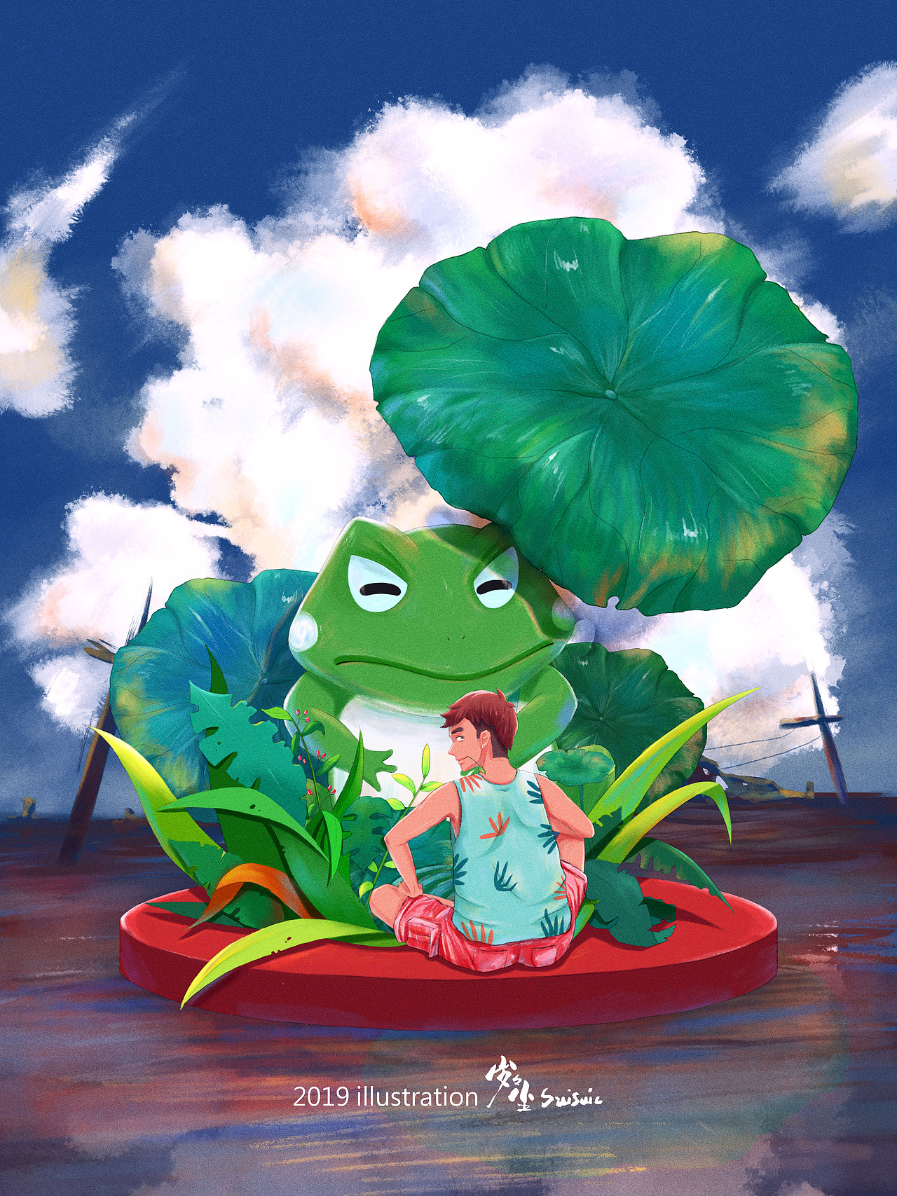 抓青蛙？（圖ZMTcyOTU1NTE2） - 創(chuàng)作習(xí)作 - 站酷設(shè)計(jì)師suisuic原創(chuàng)素材 - 站酷ZCOOL