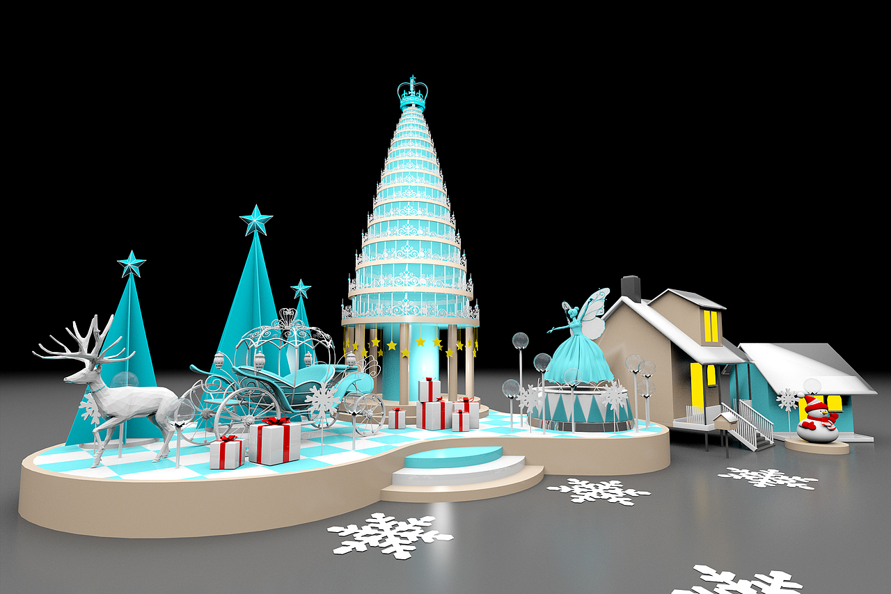 梦幻之旅 2020主题圣诞美陈（图ZMTgzODM2Mzc2） - 场景 - 站酷设计师東橙原创素材 - 站酷ZCOOL