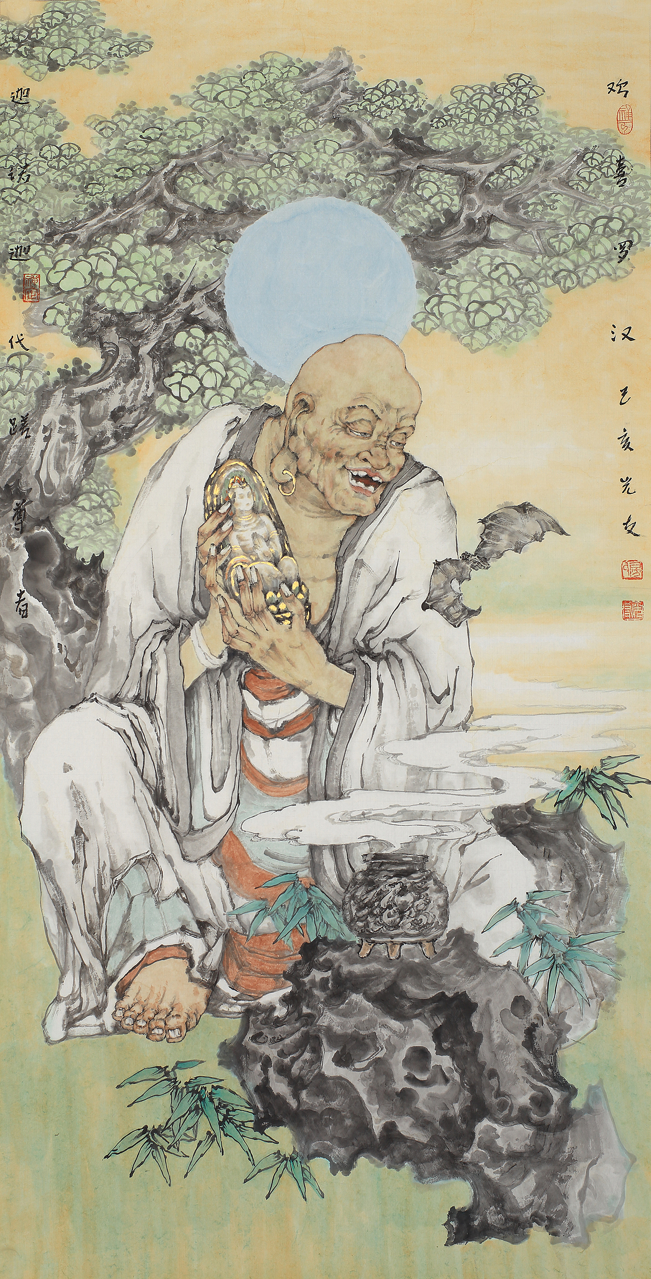 房全友中国画十八罗汉欣赏