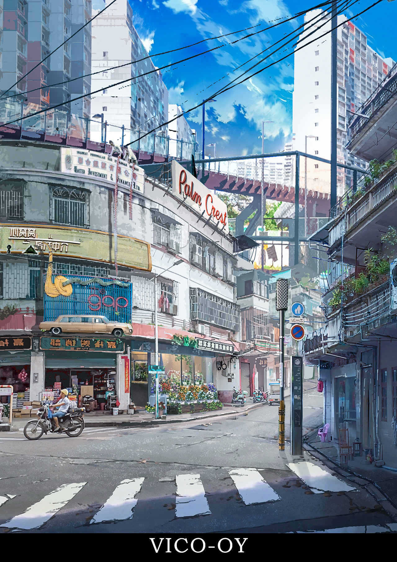 南方的小城|插画|概念设定|欧耶子 - 原创作品 - 站酷 (zcool)