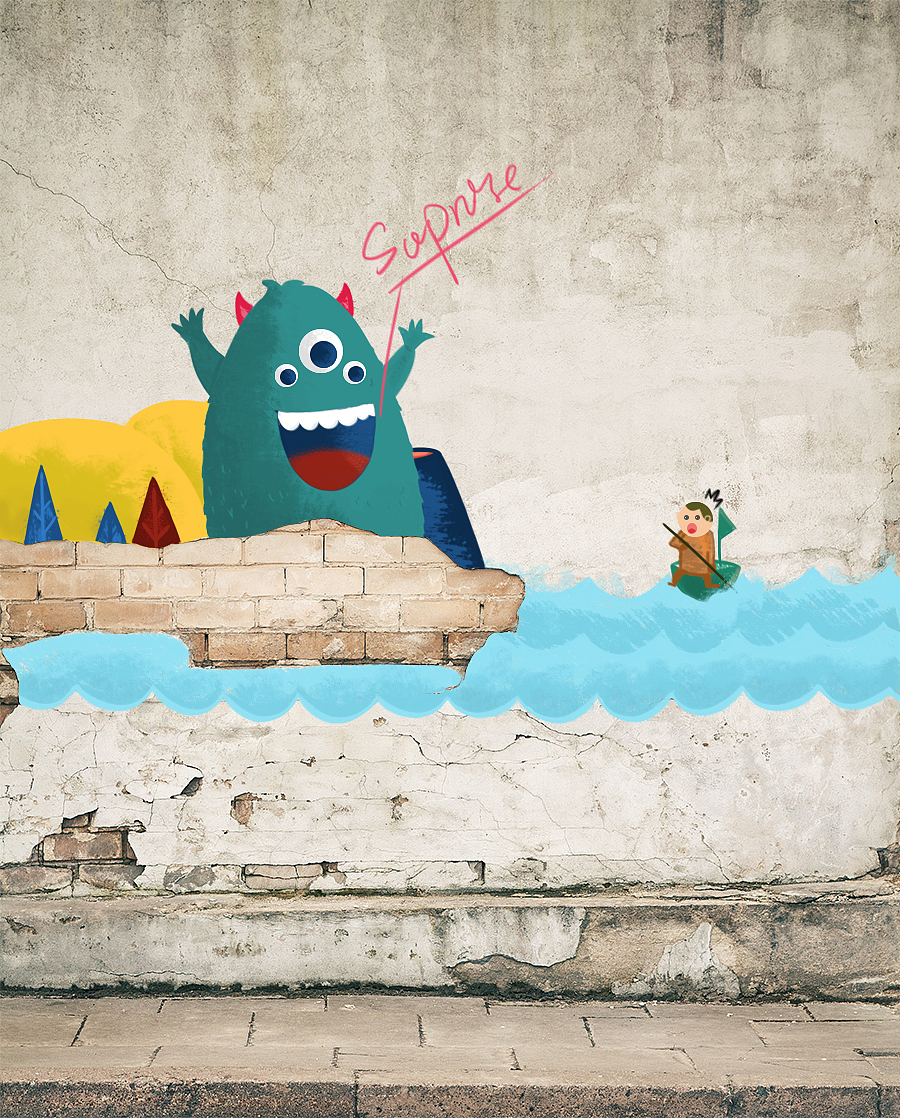 monster-suprise（图ZMzIzMDQ2NDQ=） - 新锐潮流插画 - 站酷设计师tangtaohaibao原创素材 - 站酷ZCOOL