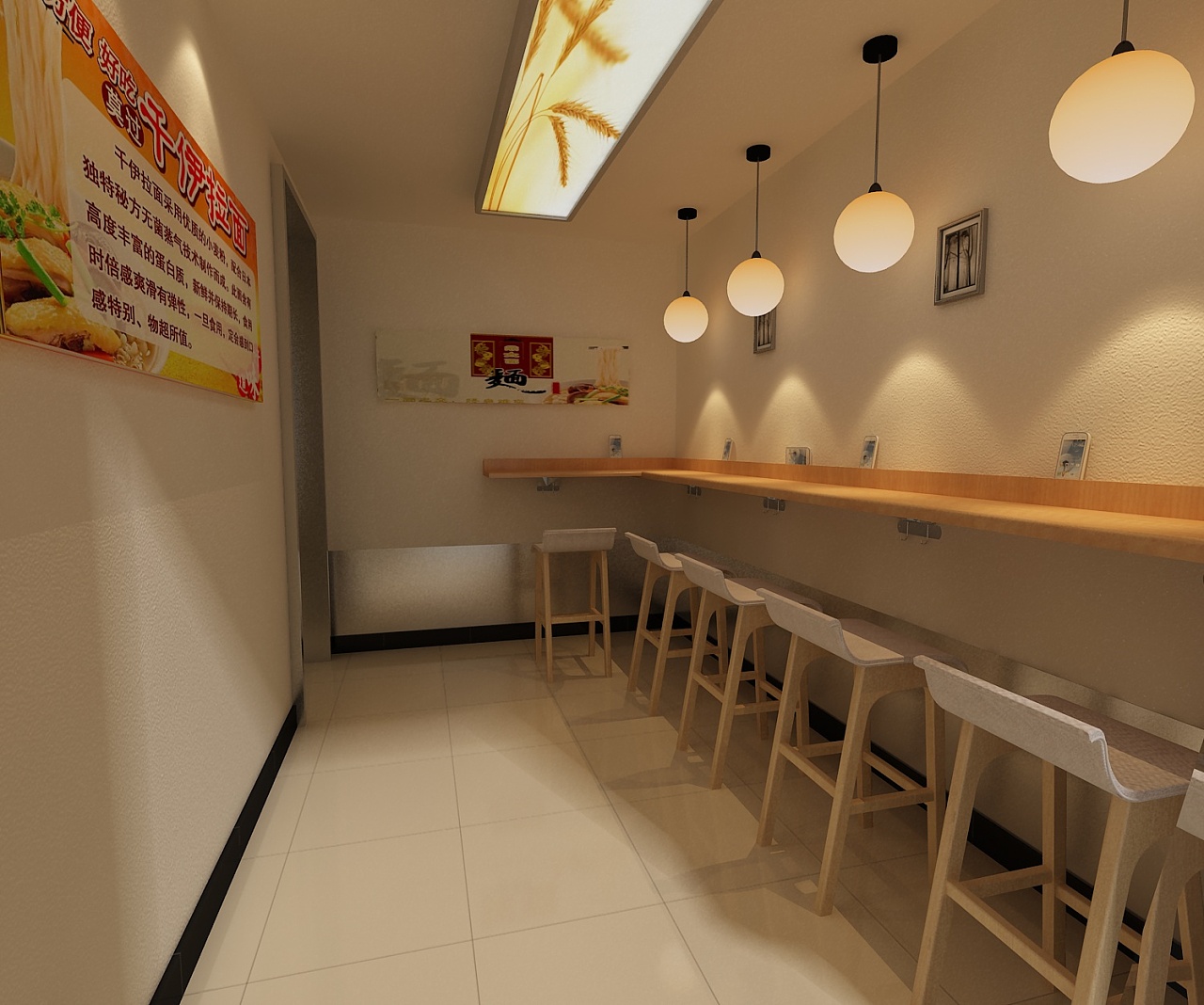 harvest noodle shop-麦漾面馆|空间|展陈设计|nicole_空间设计 - 原