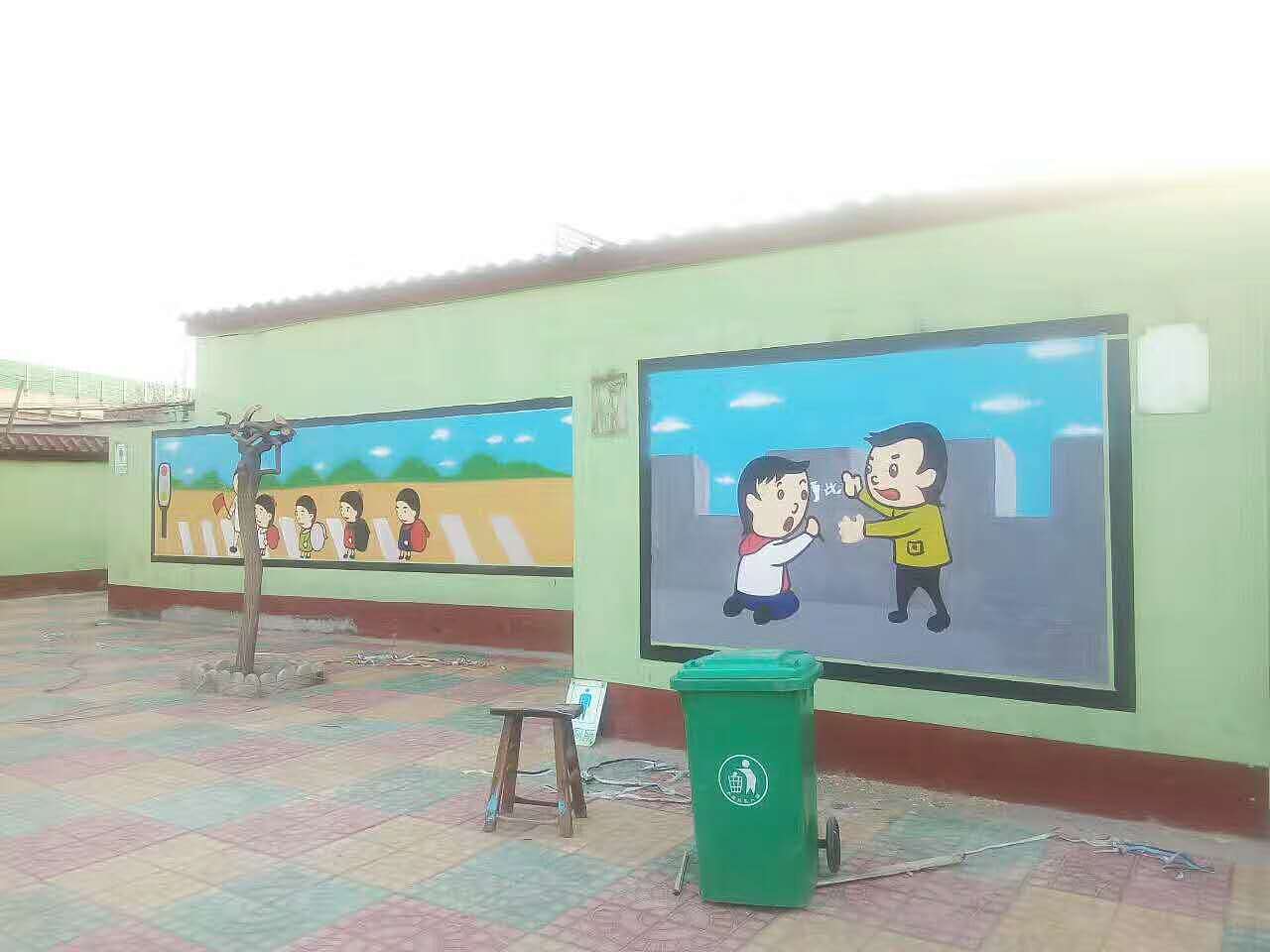 幼儿园墙绘案例（图ZODU3ODcwMDA=） - 绘画 - 站酷设计师丛林薇薇原创素材 - 站酷ZCOOL