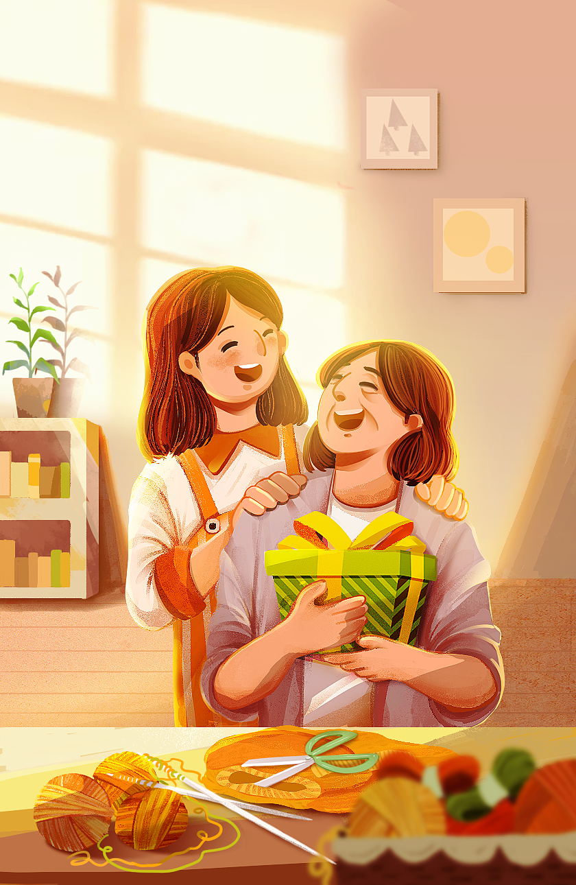 QQ邮箱母亲节（图ZMjU1MzY5MDA0） - 商业插画 - 站酷设计师蚂蚁树原创素材 - 站酷ZCOOL