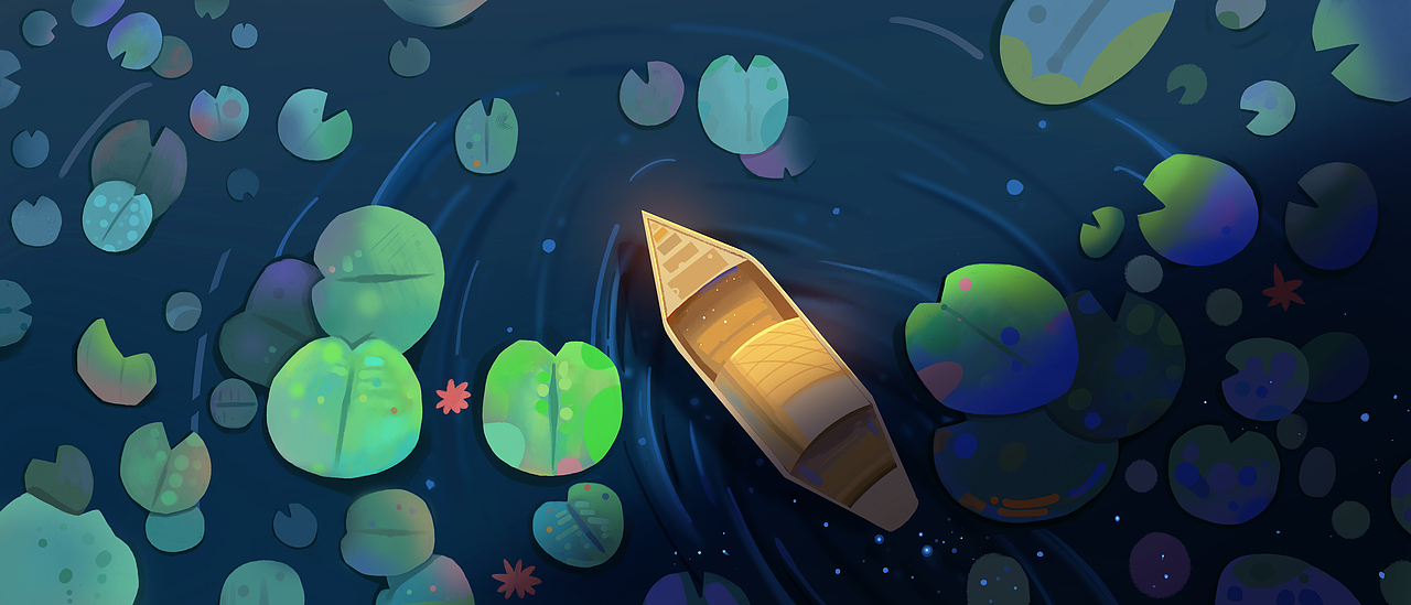 ，睡莲 | 打开ULED去旅行（图ZMjg1NTE3ODQ0） - 海报 - 站酷设计师zyd的画本原创素材 - 站酷ZCOOL