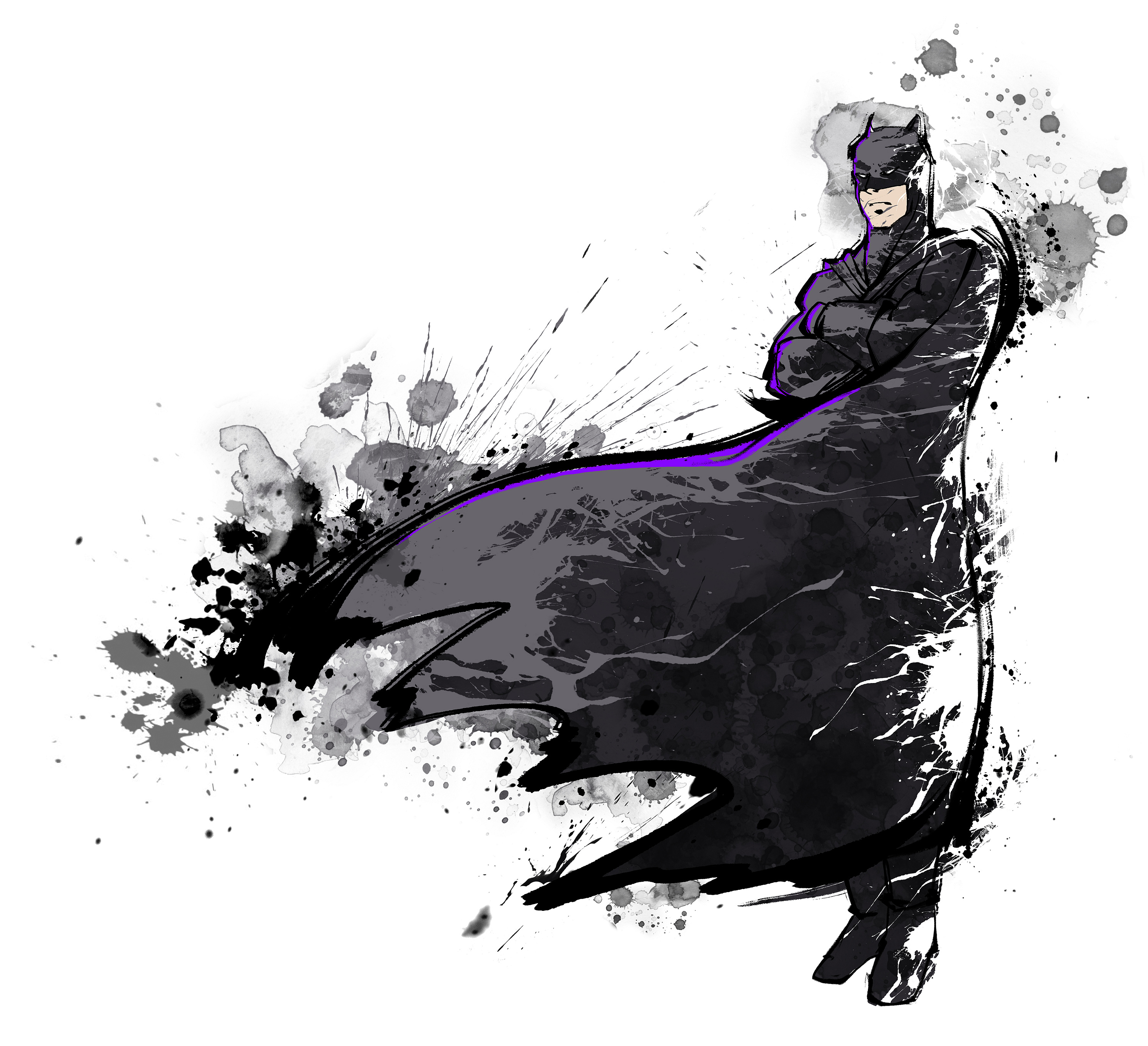 dc英雄水墨风|插画|商业插画|小艺侠 - 原创作品 - 站酷 (zcool)