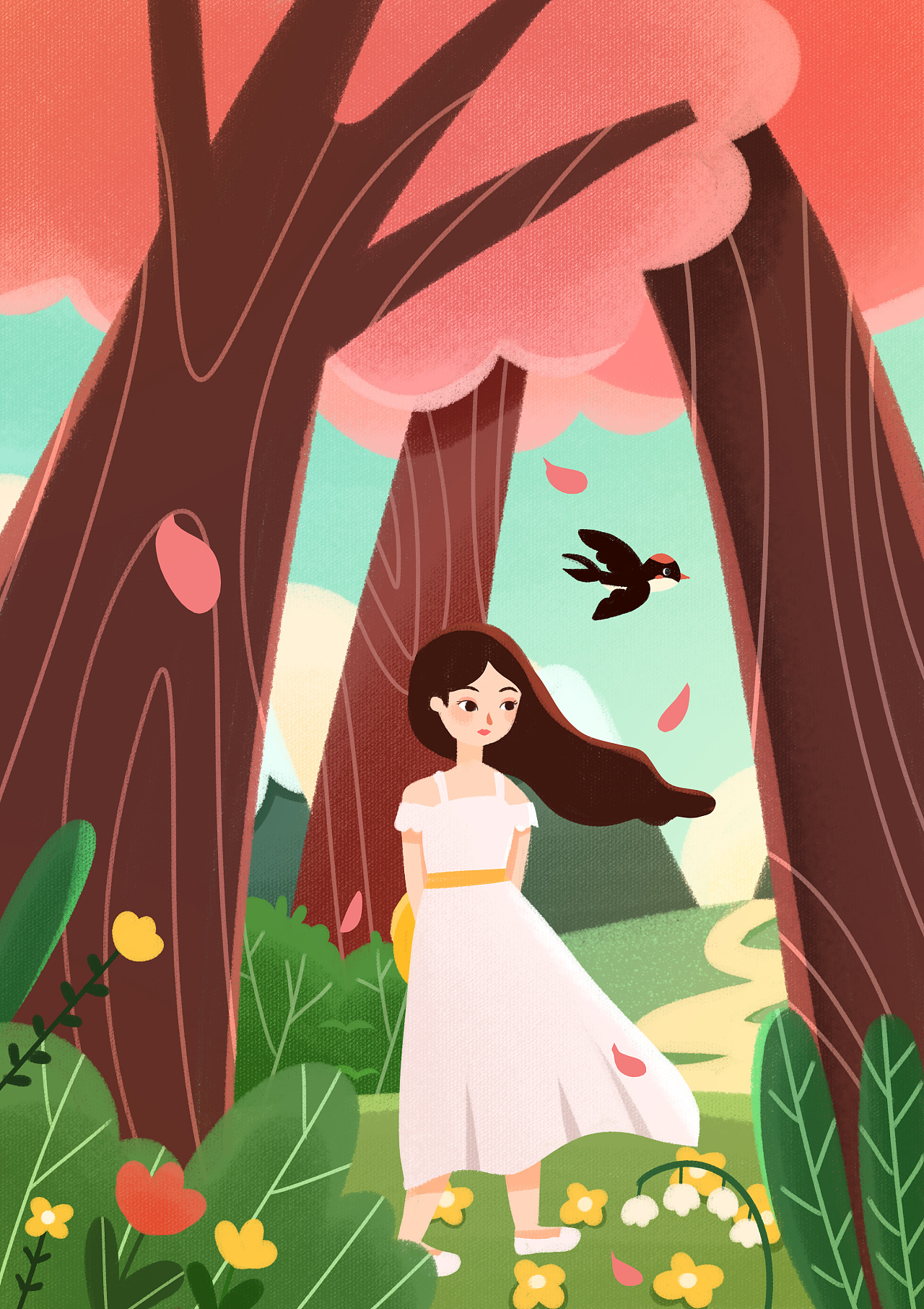 春天|插画|商业插画|斑点小哥哥 - 原创作品 - 站酷 (zcool)