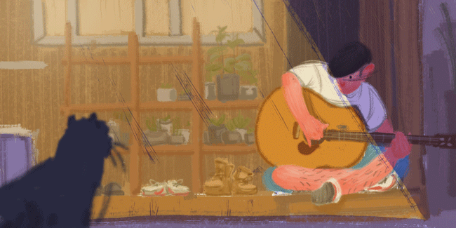 Guitar Player(Gif)（图ZNDkxNTc1Mjg=） - 艺术插画 - 站酷设计师SeanChaika骐旭原创素材 - 站酷ZCOOL