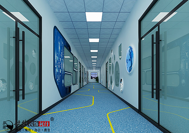 回民三小科技教室改造设计|银川学校装修|镹臻装饰