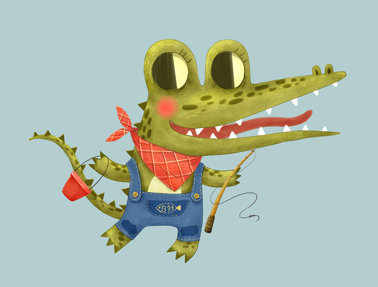 快乐鳄鱼|插画|儿童插画|妮子有颗小卤蛋 - 原创作品 - 站酷 (zcool)