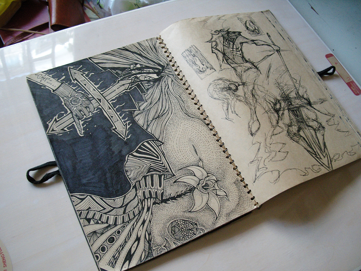 简单的一支黑笔+一本子带来的乐趣！（图ZNjkxNDgxNg==） - 创作习作 - 站酷设计师jjiifeng海原创素材 - 站酷ZCOOL