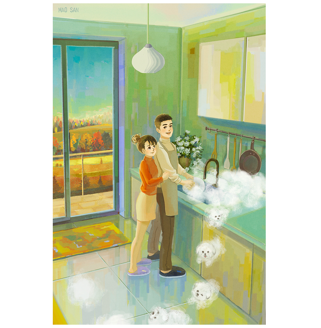 11 月 的 画｜毛三插画10p（图ZMjc5OTYyMzQ4） - 创作习作 - 站酷设计师毛三maosan原创素材 - 站酷ZCOOL