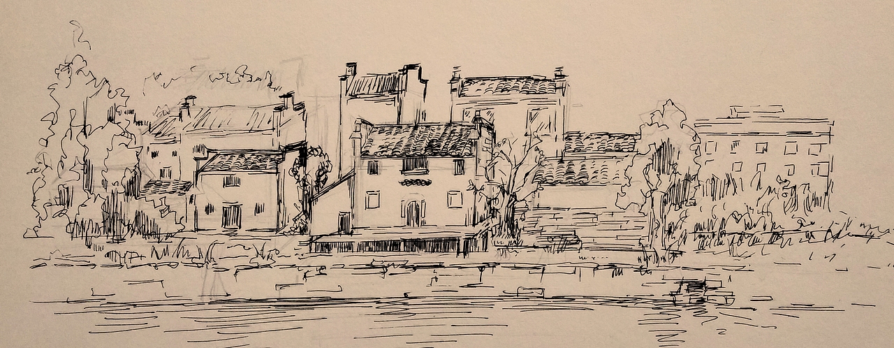 速写江西婺源风景写生