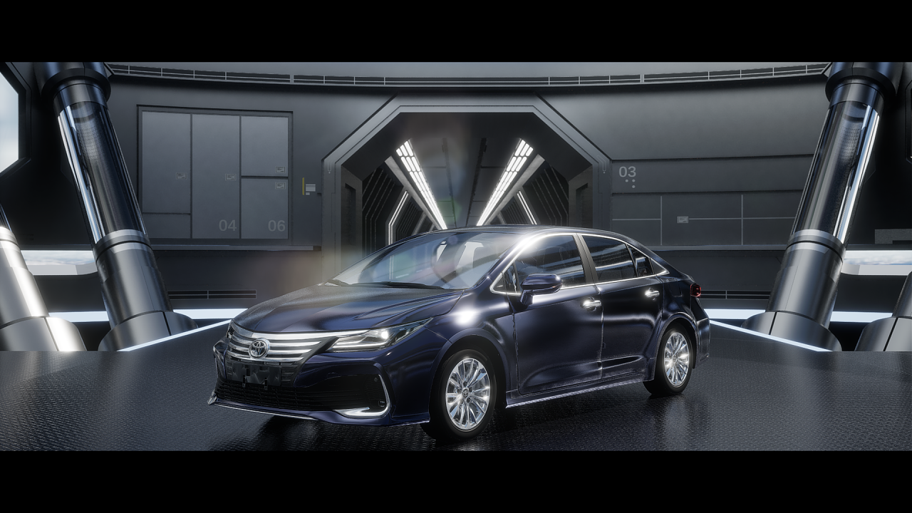 car render - toyota allion