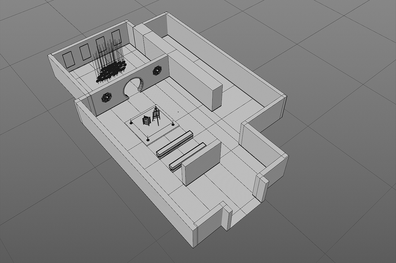 书画展空间场景规划效果图提案（图ZMjkzMzE0OTU2） - 建筑/空间 - 站酷设计师飞鱼FFY原创素材 - 站酷ZCOOL
