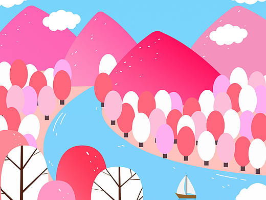 春夏秋冬。（个人主页-ZMzIzMTMyMTI=） - 创作习作 - 站酷设计师杨紫玲原创素材 - 站酷ZCOOL