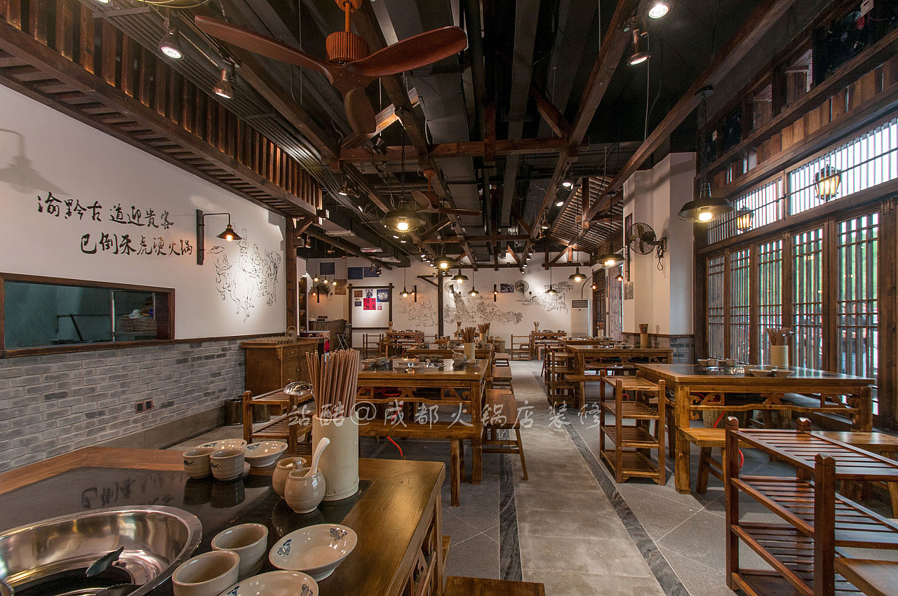 成都火锅店装修设计【传统老火锅店的精髓文化】