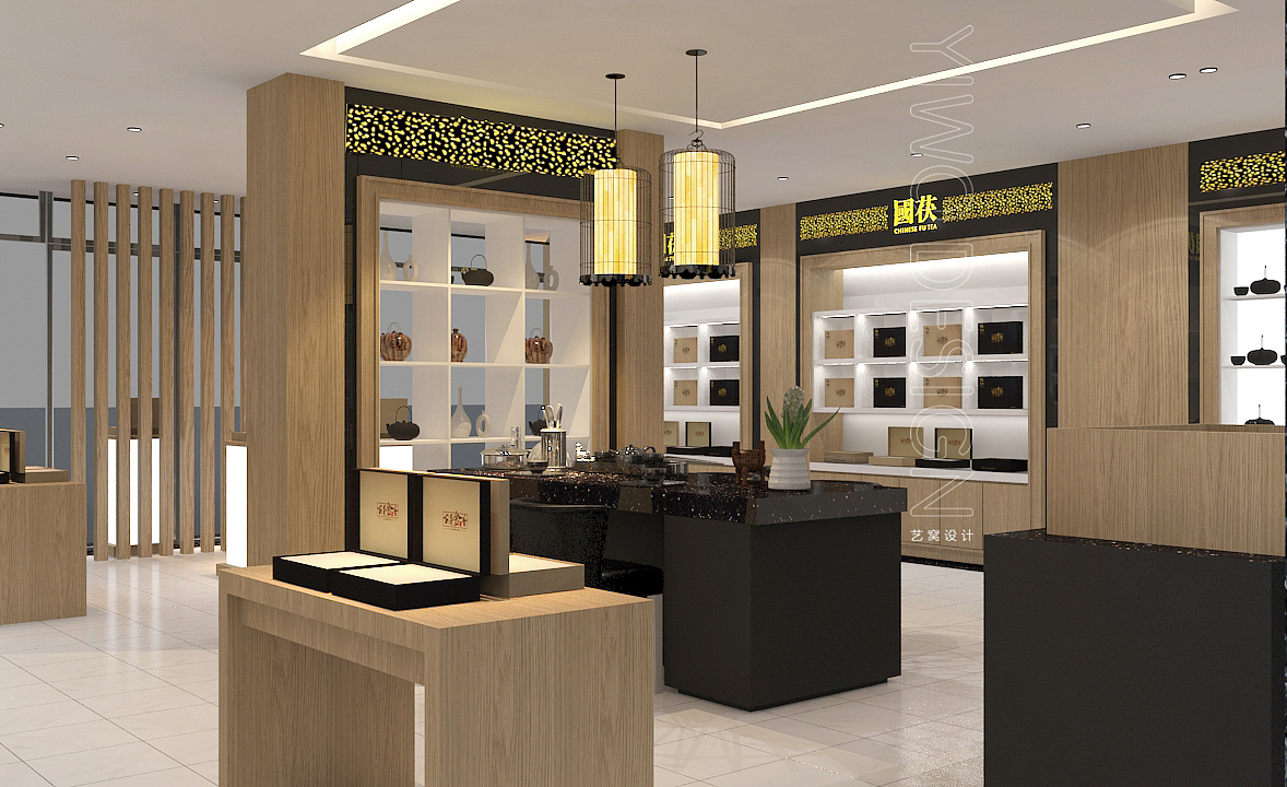 茶叶店 茶行设计 展厅设计 空间设计 连锁店设计 si系统设计 专卖店