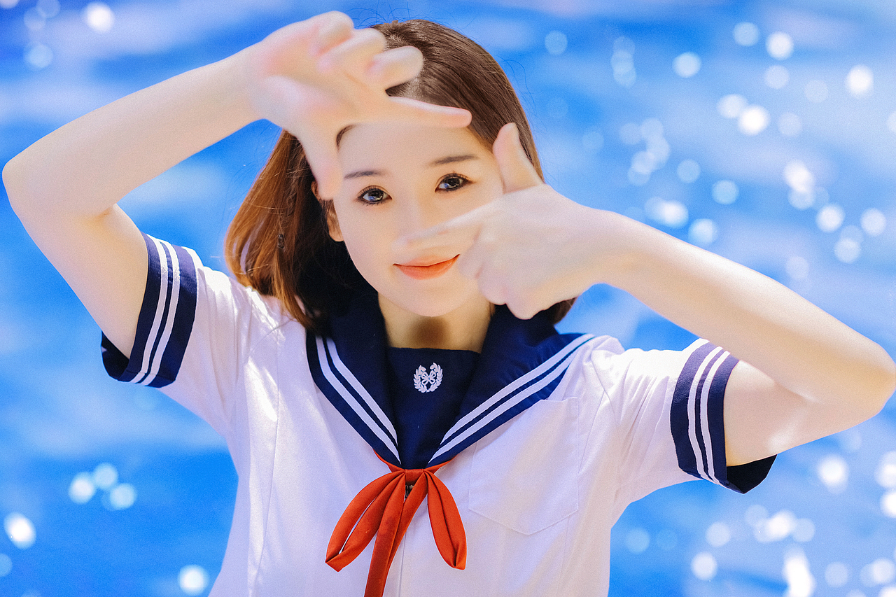 💙✨夏日泳池JK写真☀️