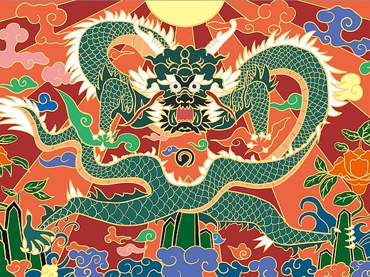 南京云锦毕业设计插画
