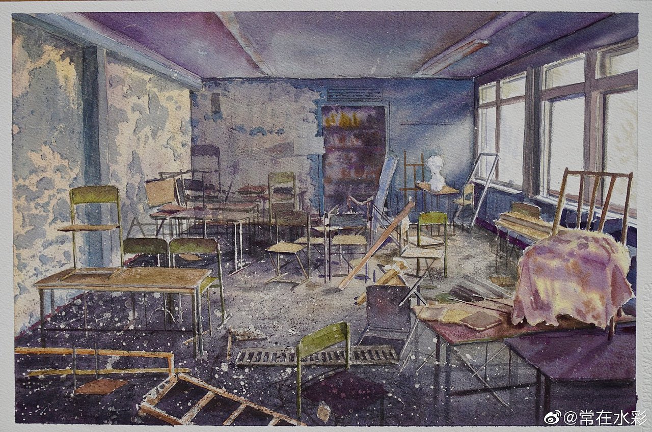 常在水彩 室内水彩画