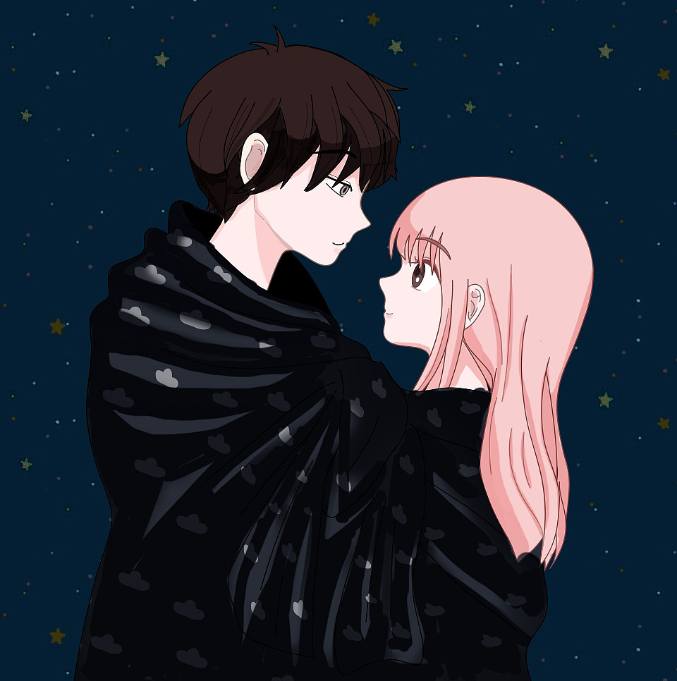 卡通表情情侣形象