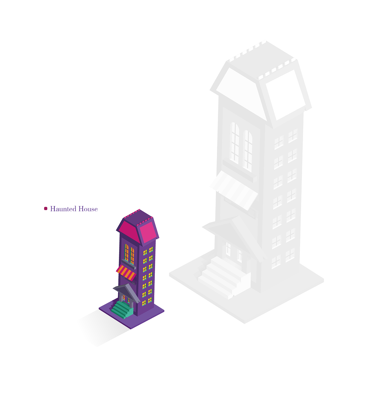 万圣节2.5D插画练习