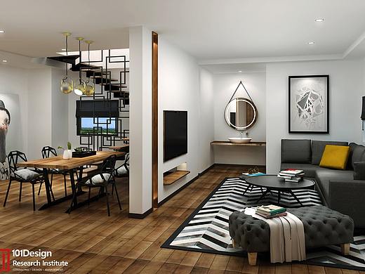 酒店设计 | 紫坪铺一号码头酒店（个人主页-ZMjkwNjM4NjQ=） - 家装设计 - 站酷设计师壹零壹设计研究院原创素材 - 站酷ZCOOL