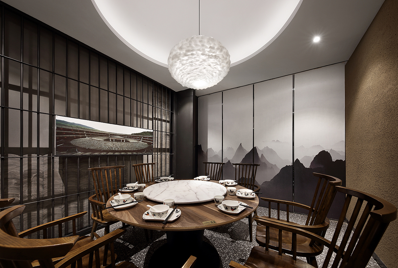 客家餐厅设计：有一种幸福叫，吃客家菜，做客家人（图ZMTc5ODQ1NjQ0） - 酒店餐饮设计 - 站酷设计师艺鼎装饰设计原创素材 - 站酷ZCOOL