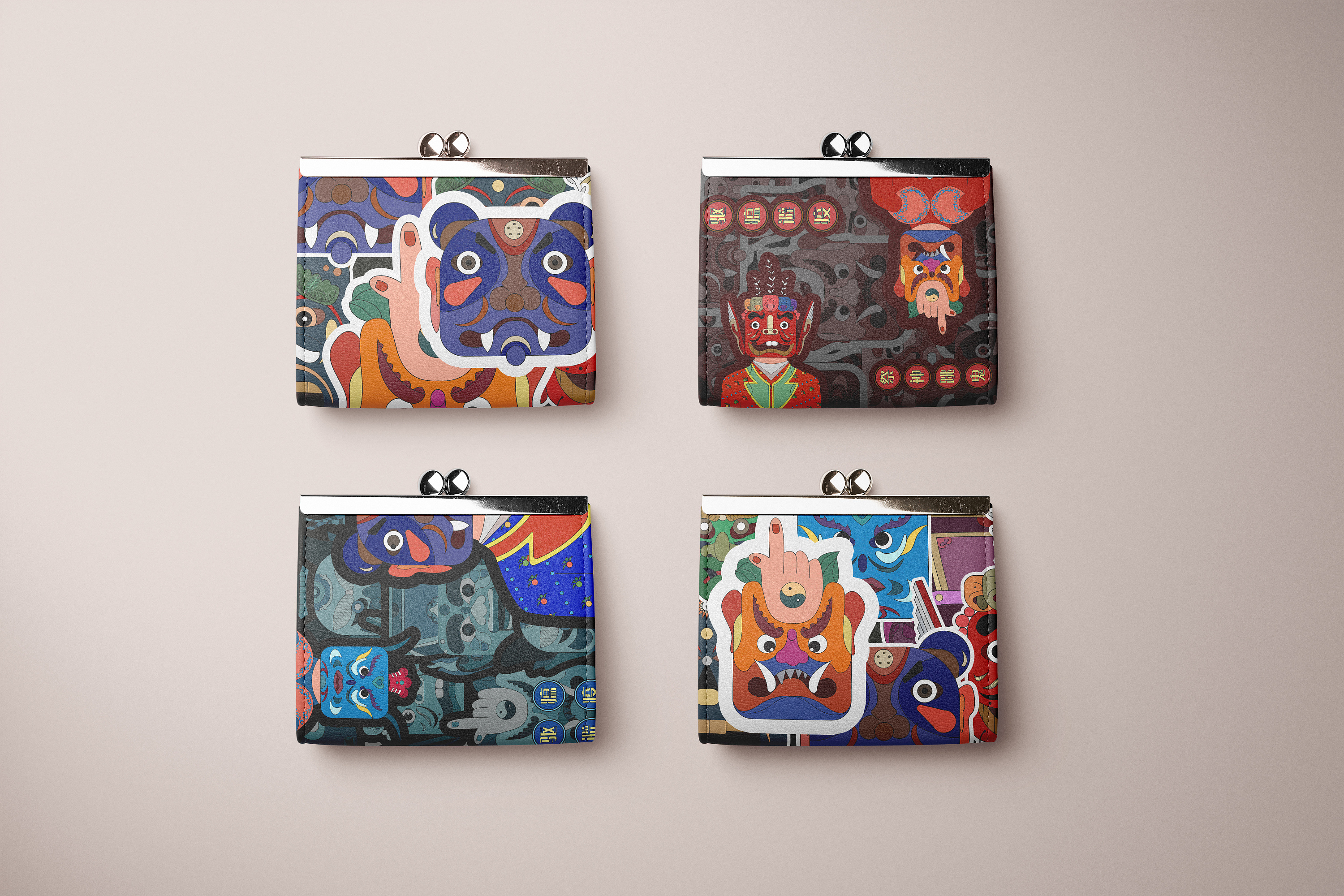 婺源傩舞主题文创设计|平面|图案|一只u - 原创作品 - 站酷 (zcool)