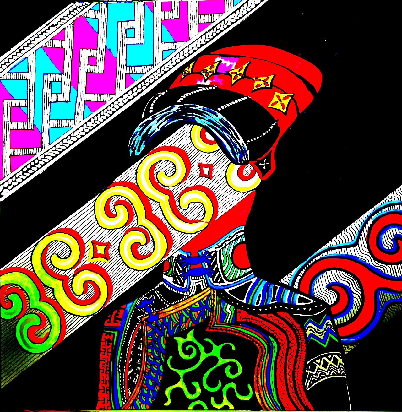 《装饰与图案》视传19-3 民族人物 纹样设计