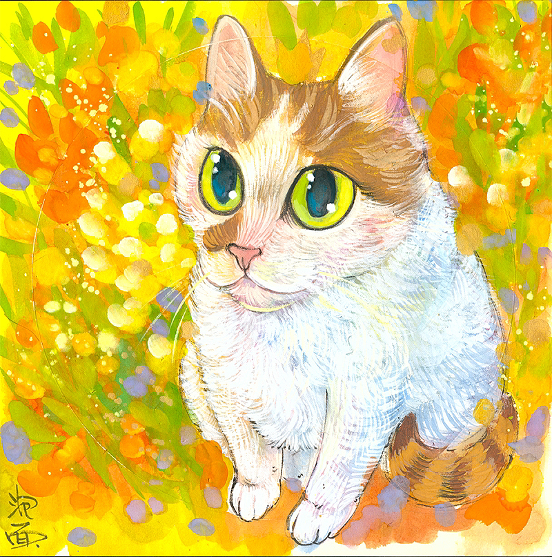 一些水彩猫猫狗狗