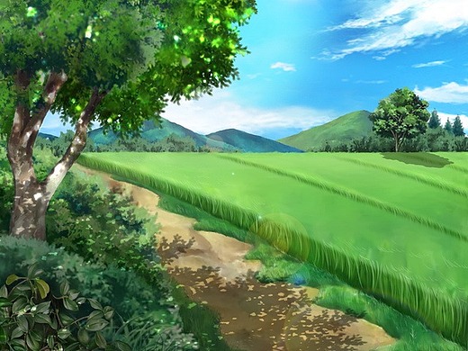 【场景 - 原画】村庄农田①