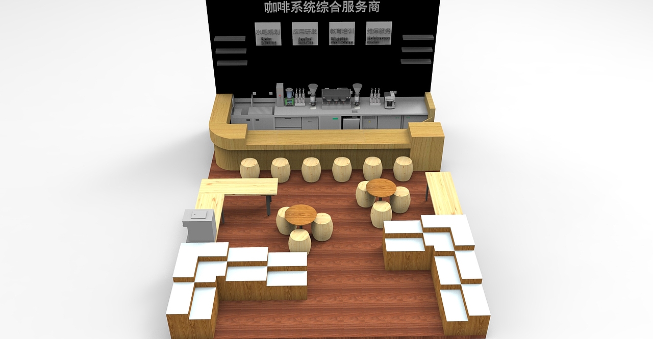 展位特装设计效果图+施工图+平面布局水电图（图ZNjQ3MjQyNjQ=） - 展陈设计 - 站酷设计师Ashertan原创素材 - 站酷ZCOOL