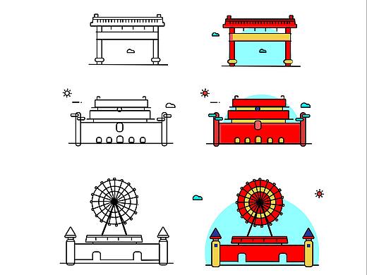 建筑图标
