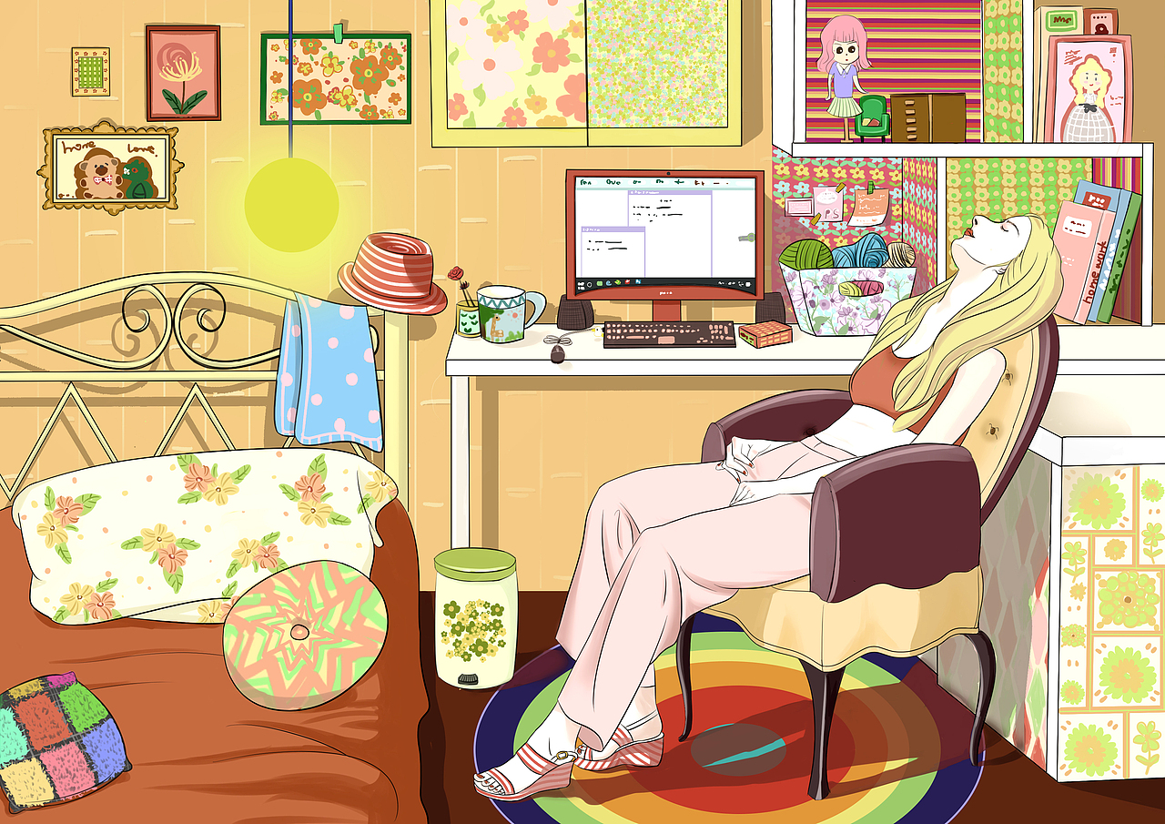 温暖的家（图ZMTcxNDExNjI4） - 商业插画 - 站酷设计师小巧嘛原创素材 - 站酷ZCOOL