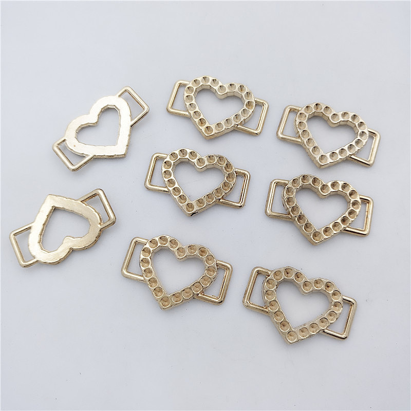 桃心小配饰衣角钉diy饰品立体浮雕装饰五金配饰品订制