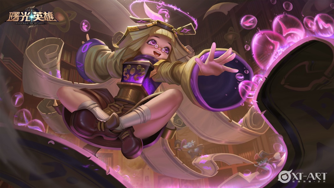 游戏角色场景插画