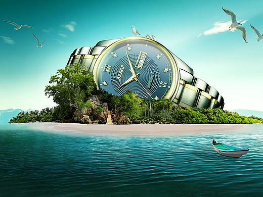 手表場景合成（個人主頁-ZMzY3MjM5Mjg=） - 海報 - 站酷設(shè)計師么么小小設(shè)計師原創(chuàng)素材 - 站酷ZCOOL