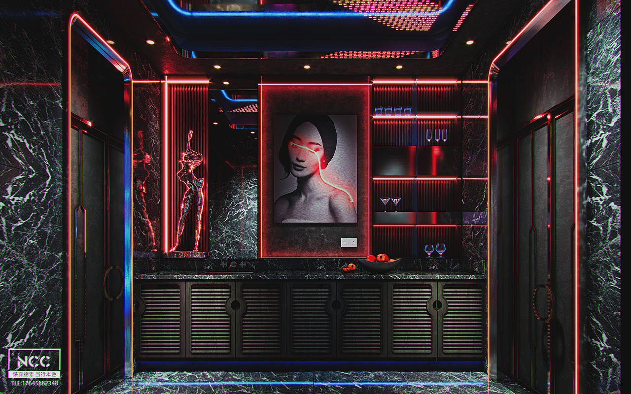 Angulation KTV（图ZMjU2NDc1MjQ0） - 商业空间设计 - 站酷设计师CGI_OneD原创素材 - 站酷ZCOOL