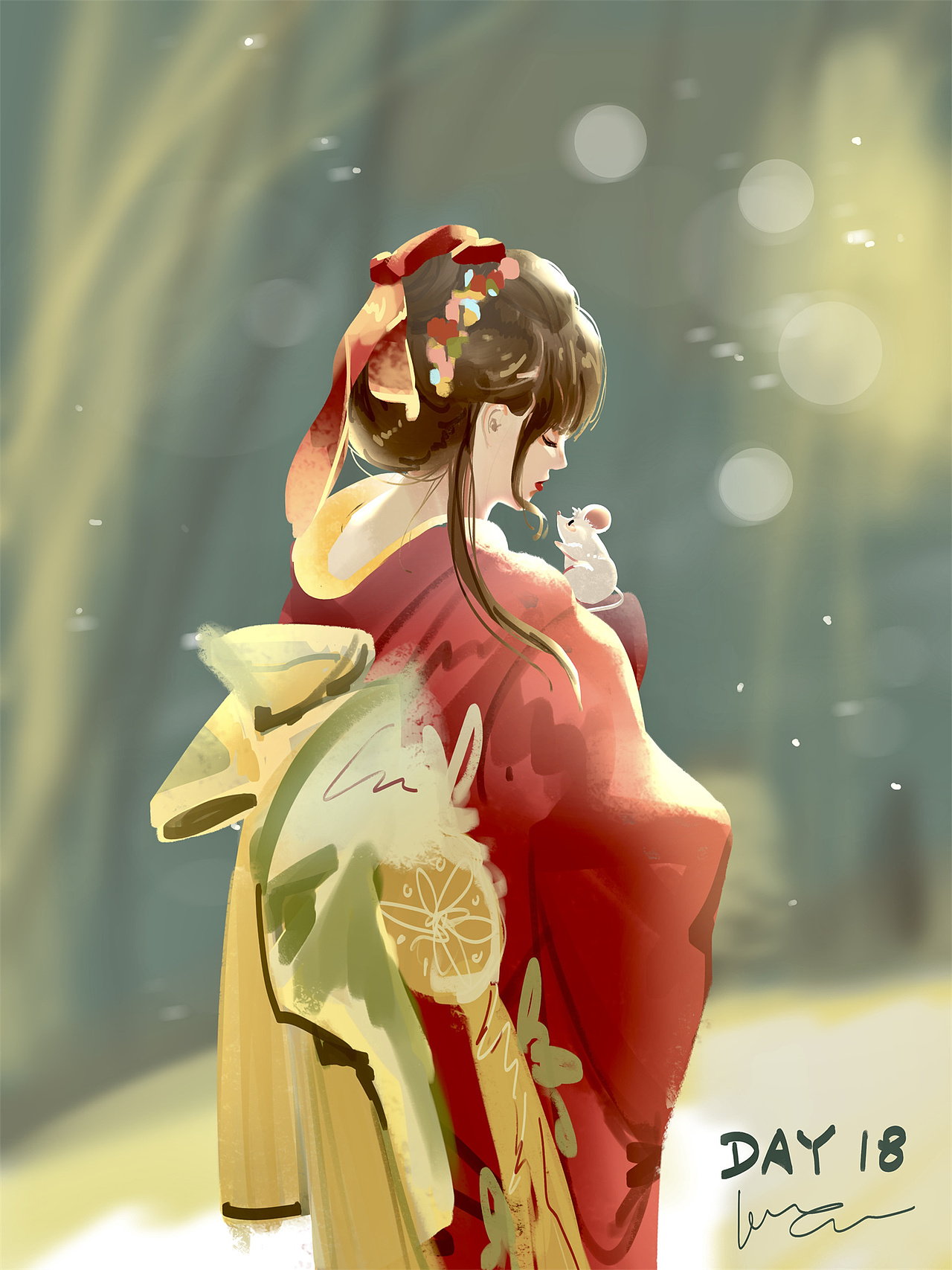 60Days 色彩速涂 | 胖白鼠的日常